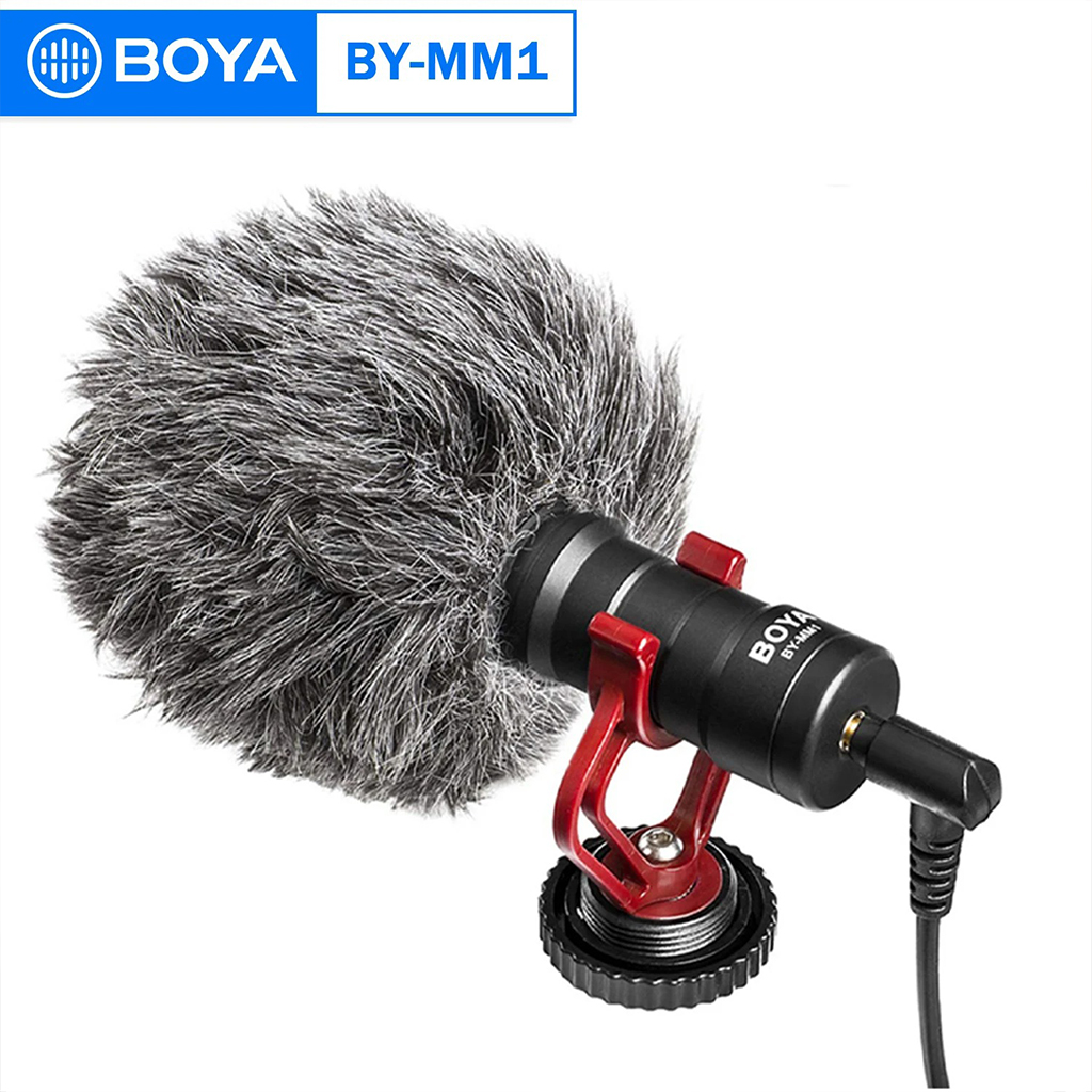 Microphone Boya MM1 pour appareils photo et smartphones