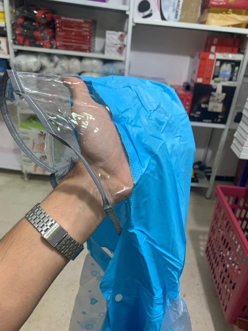 معطف مطر بونشو للأطفال مقاوم للماء