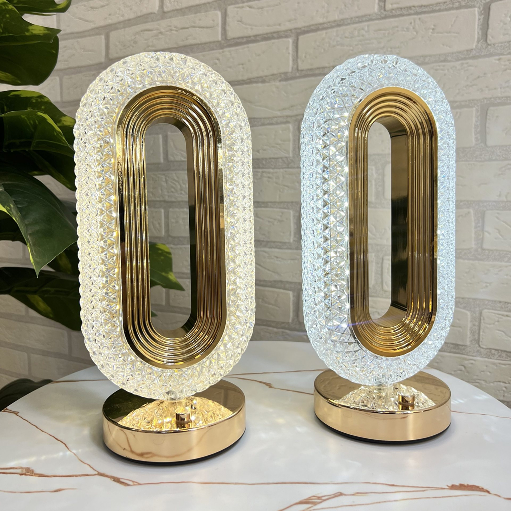 مصباح طاولة ديكور LED بتصميم عين النجم، قطعة واحدة