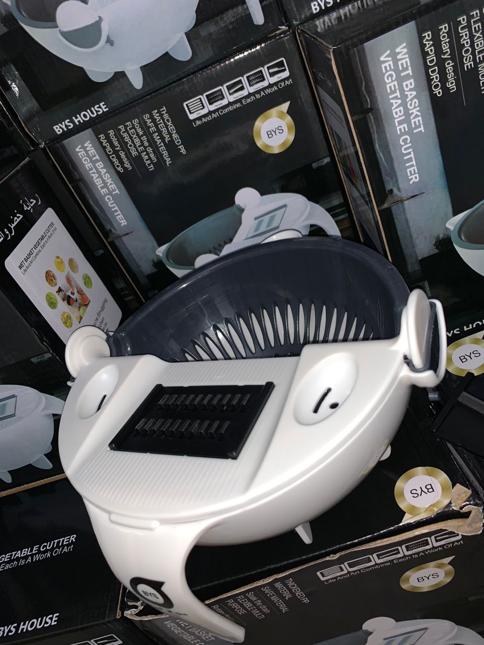 Pot Coupe-Légumes 9in1 Multifonction Avec Panier De Vidange + Éplucheur V2