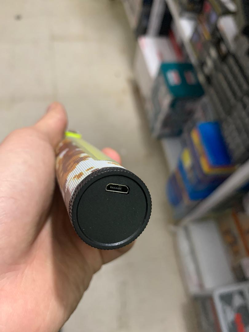 Lampe de poche C71m-P50+Cob, camouflage, Micro-USB, zoom, batterie intégrée