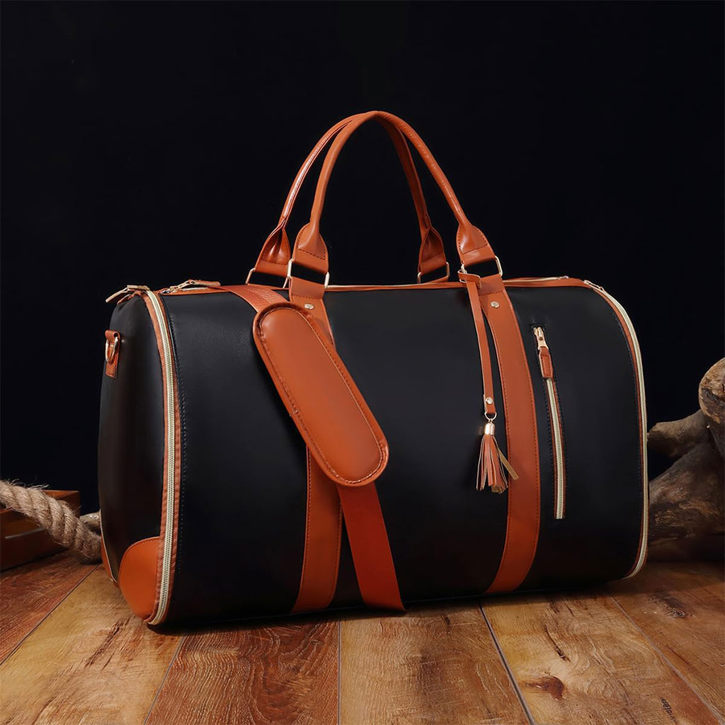 Sac de voyage pliable en PU grande capacité
