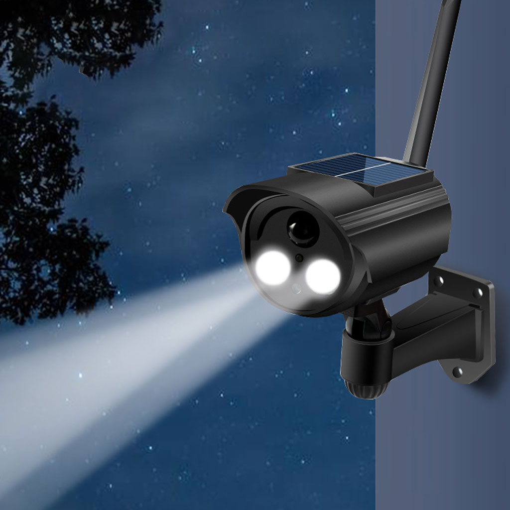 Dummy camera and solar lamp with motion sensor
