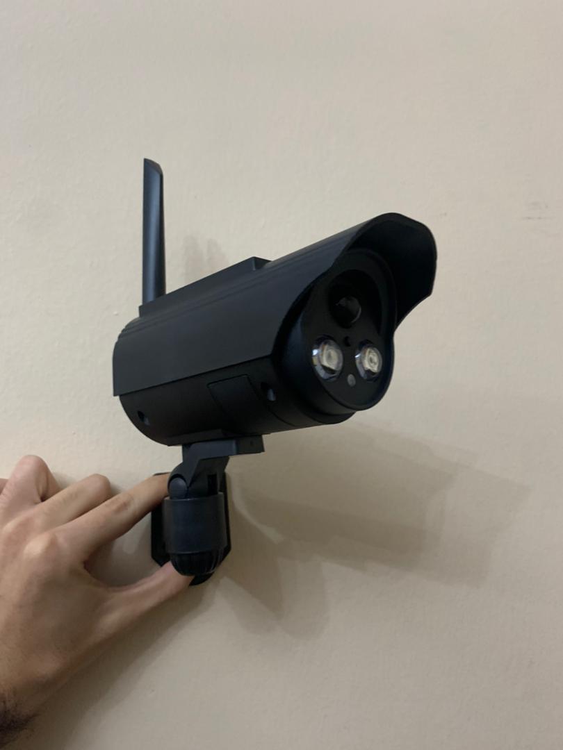 Dummy camera and solar lamp with motion sensor