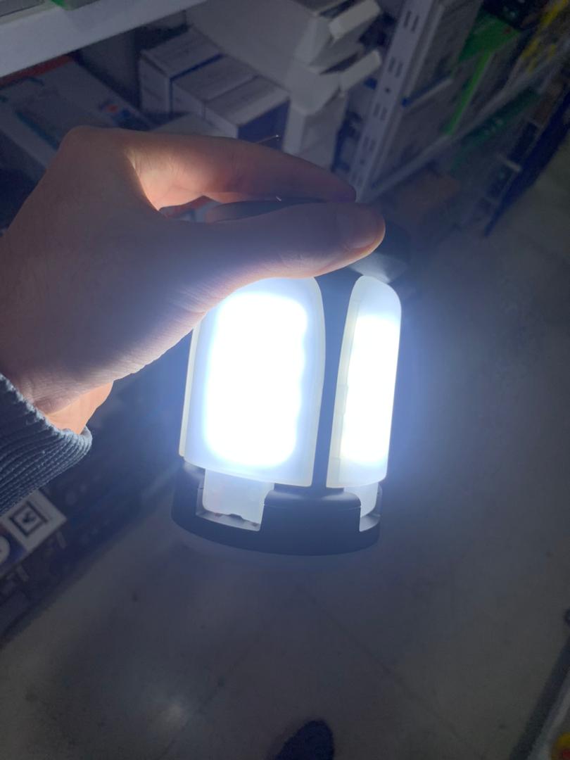 فانوس تخييم قابل للشحن، 60 مصباح LED، 6 أوضاع إضاءة