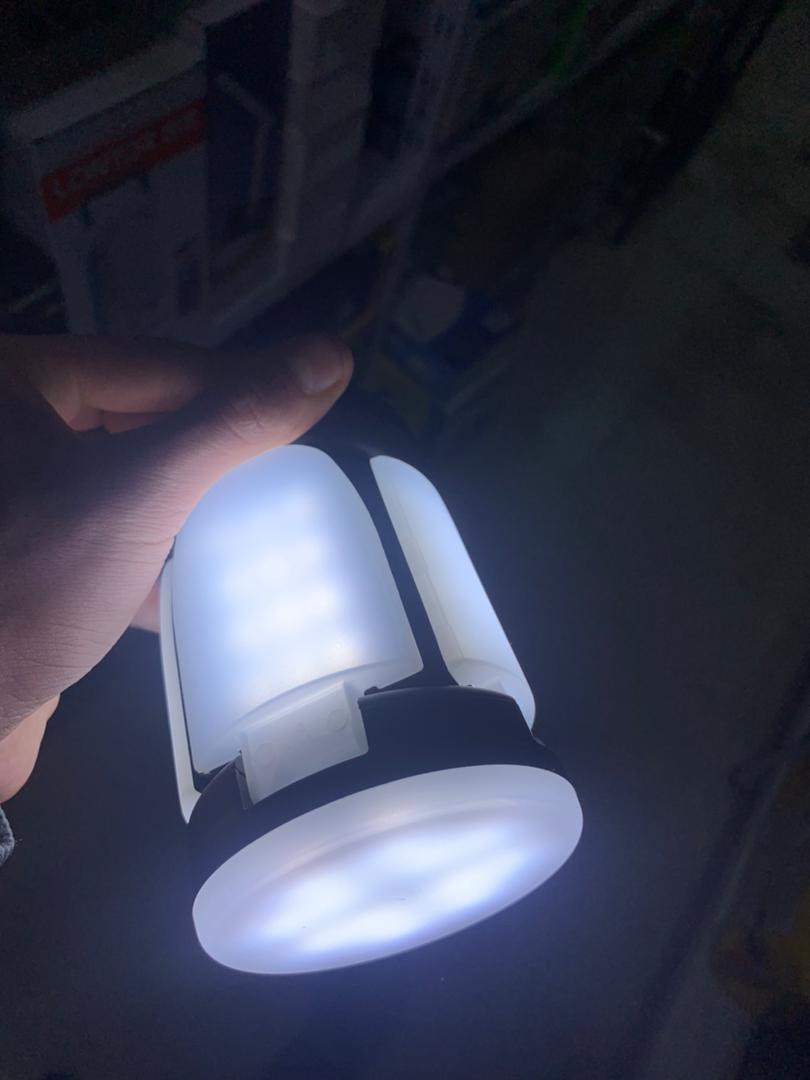 فانوس تخييم قابل للشحن، 60 مصباح LED، 6 أوضاع إضاءة