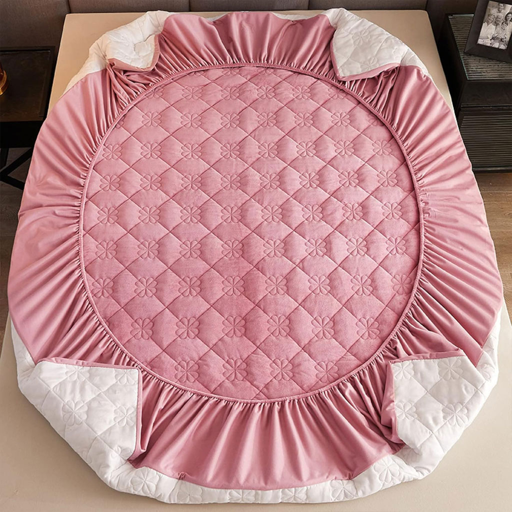 Ensemble couvre-lit imperméable 3 pièces pour lit 2 places avec 2 taies
