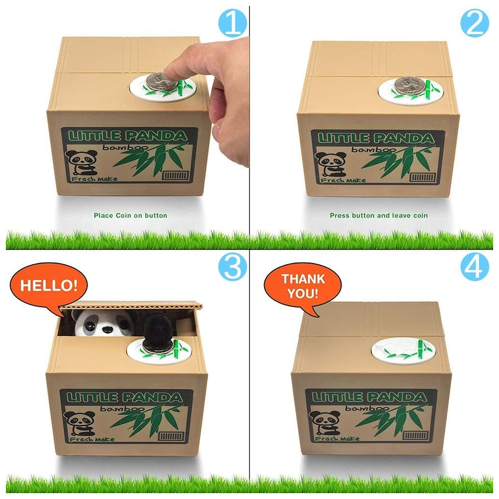 Tirelire électronique avec panda