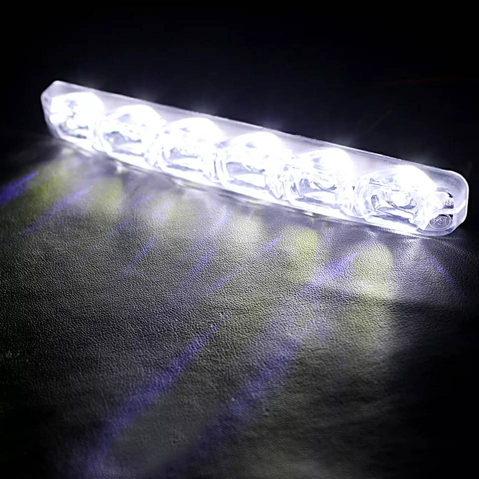 مصابيح نهارية وضباب قياسية للسيارة، 10 مصابيح LED، قطعتان