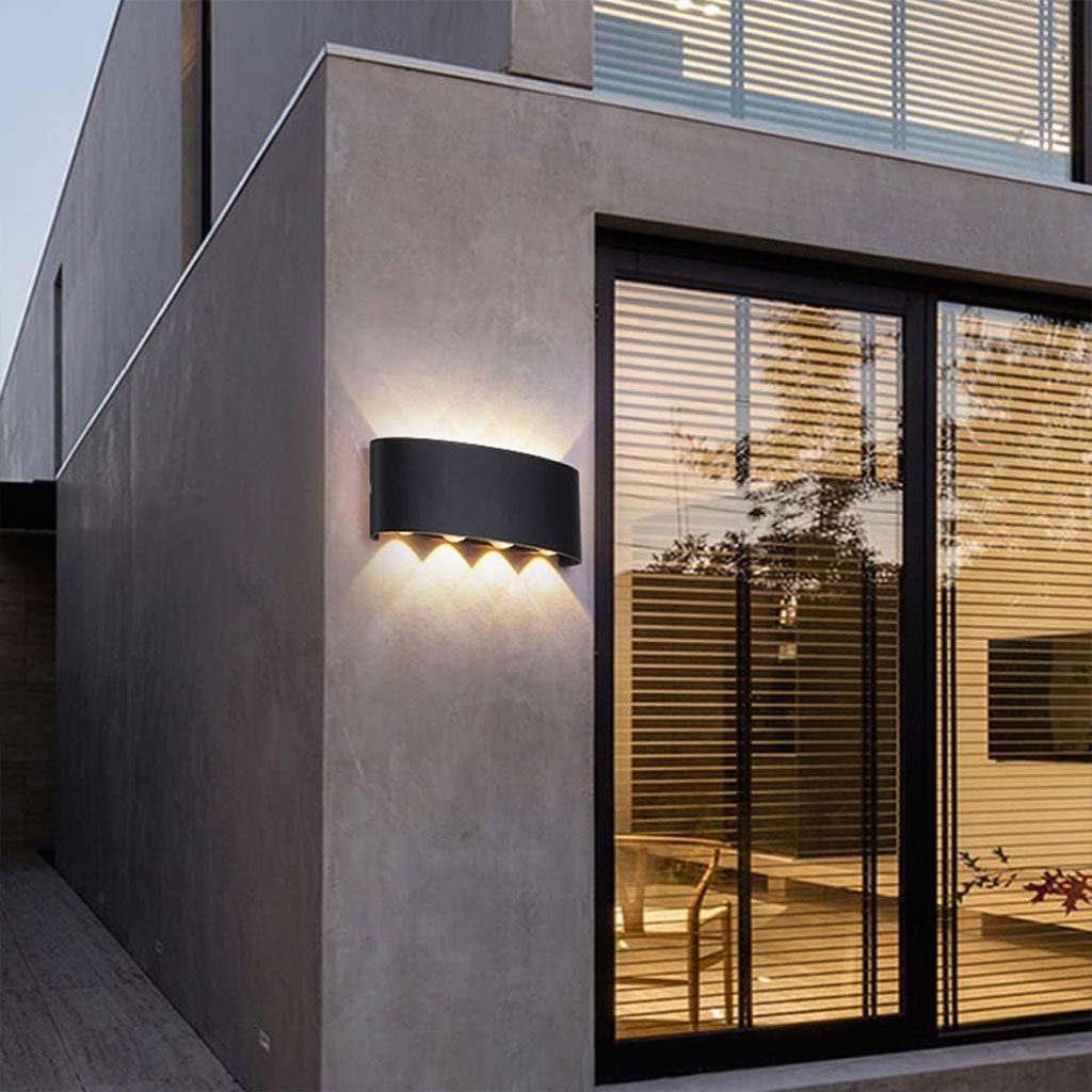 Applique murale LED extérieure 8W, 4 lampes, PP