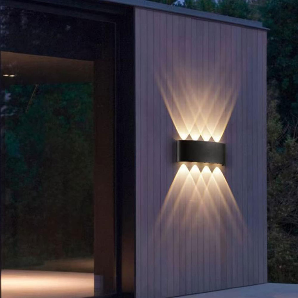 Applique murale LED extérieure 8W, 4 lampes, PP