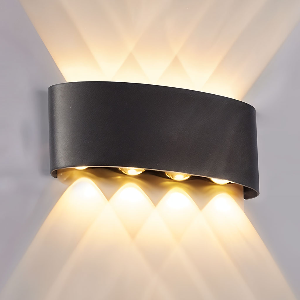 Applique murale LED extérieure 8W, 4 lampes, PP