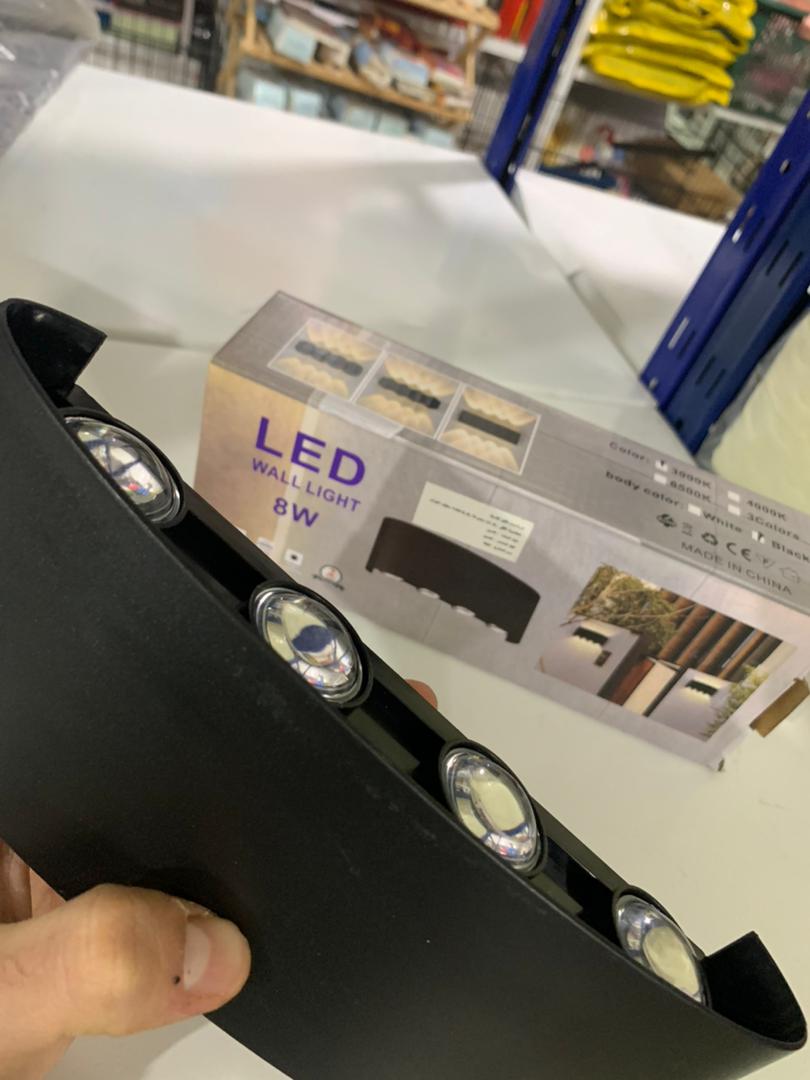 Applique murale LED extérieure 8W, 4 lampes, PP