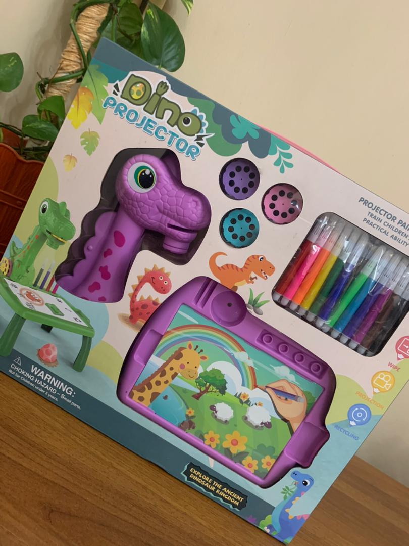 Dino drawing projector for kids with 24 patterns
