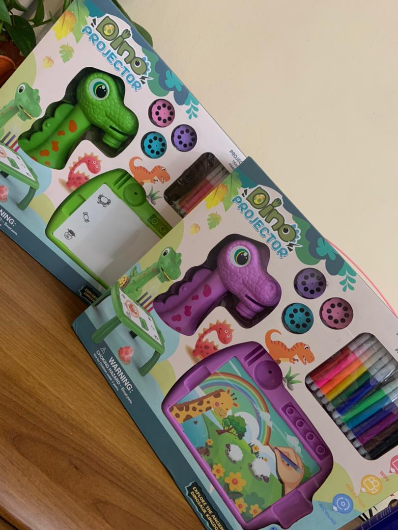 Dino drawing projector for kids with 24 patterns