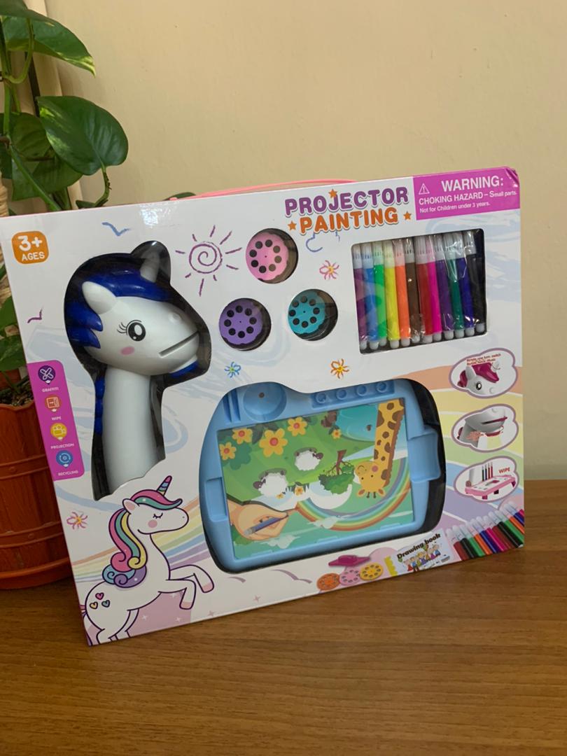 Unicorn drawing projector for kids with 24 patterns