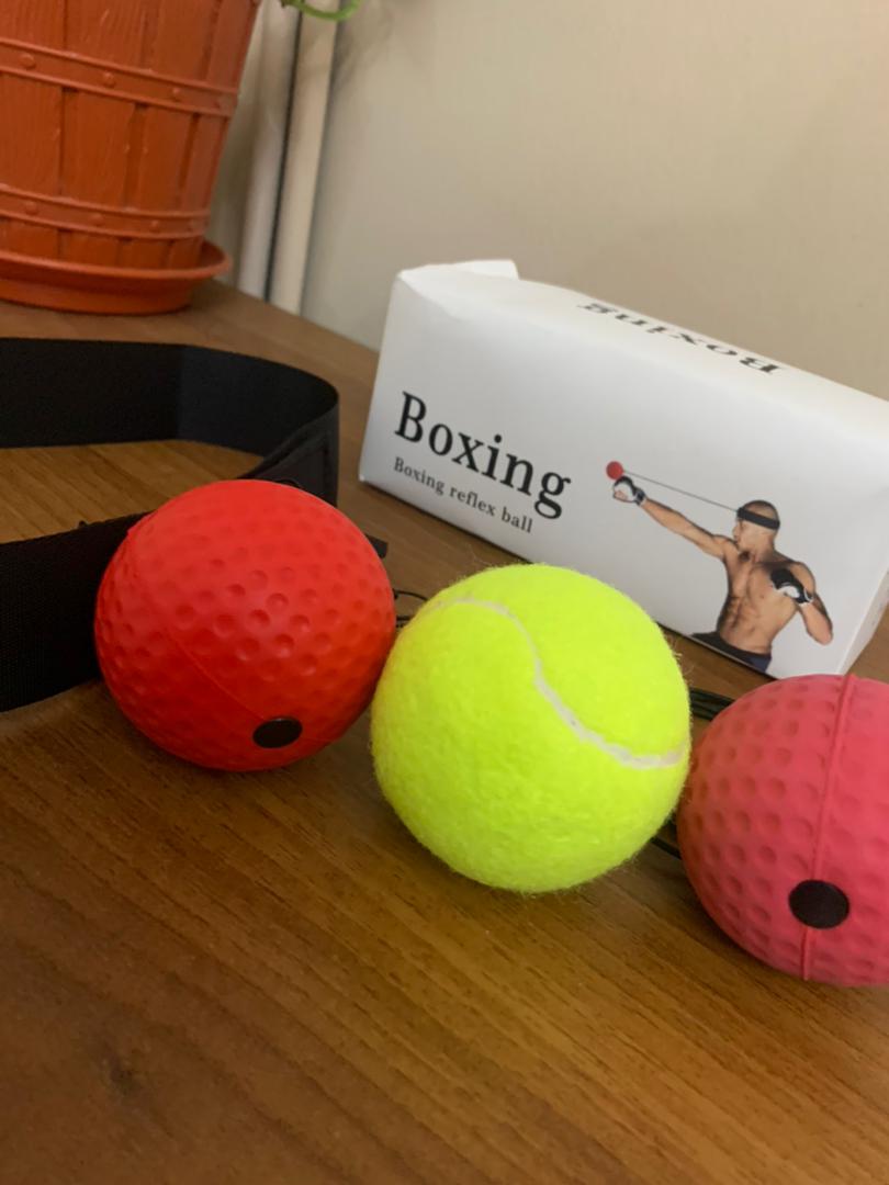 Kit de 3 balles de boxe réflexe pour coordination