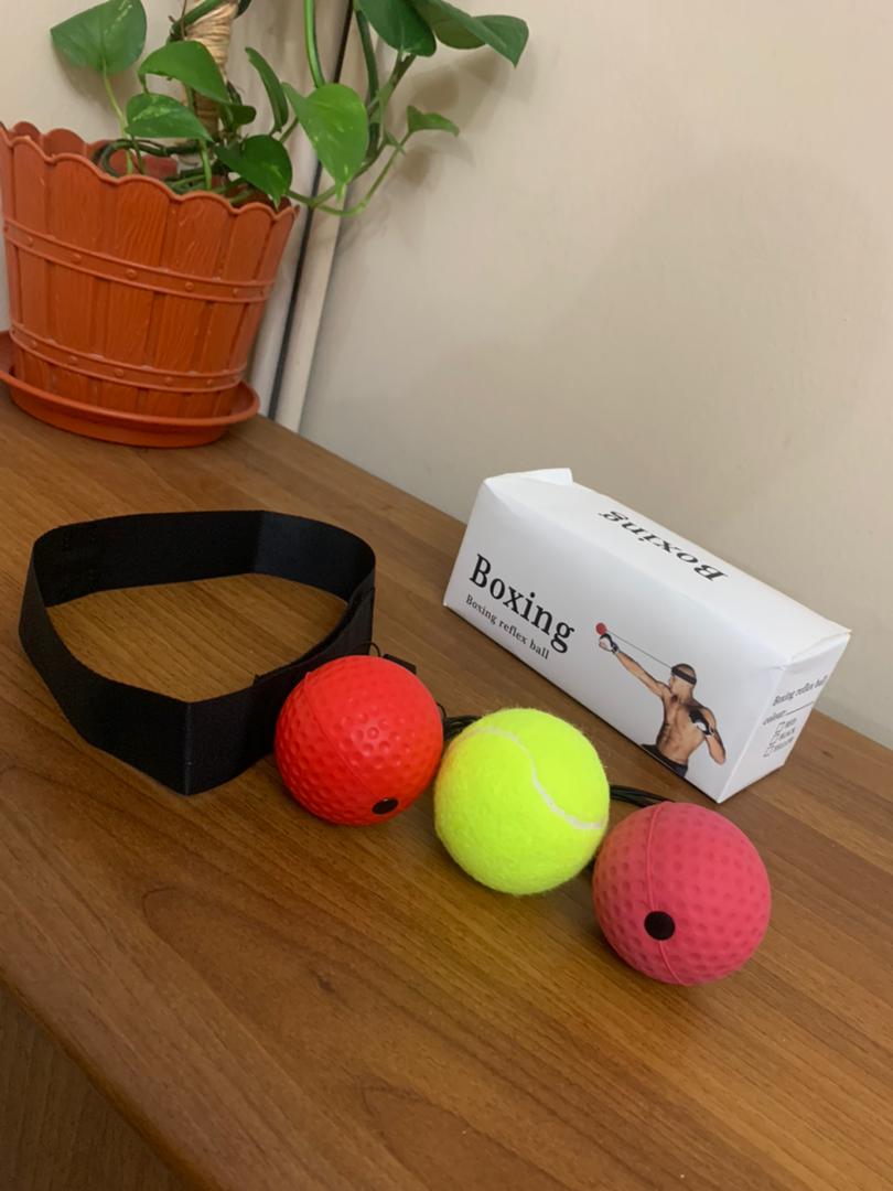 Kit de 3 balles de boxe réflexe pour coordination