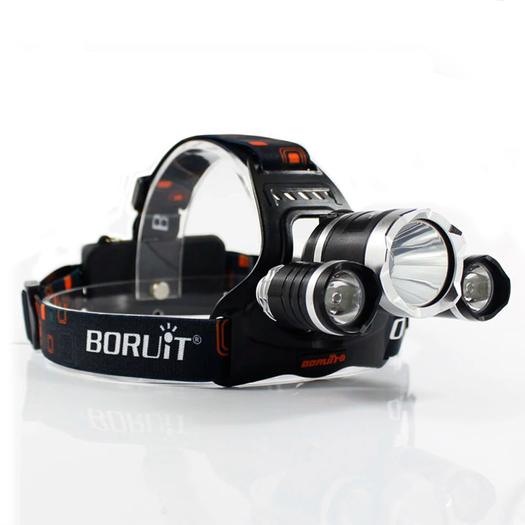 Lampe frontale LED, 4 modes, 6000K, rechargeable USB