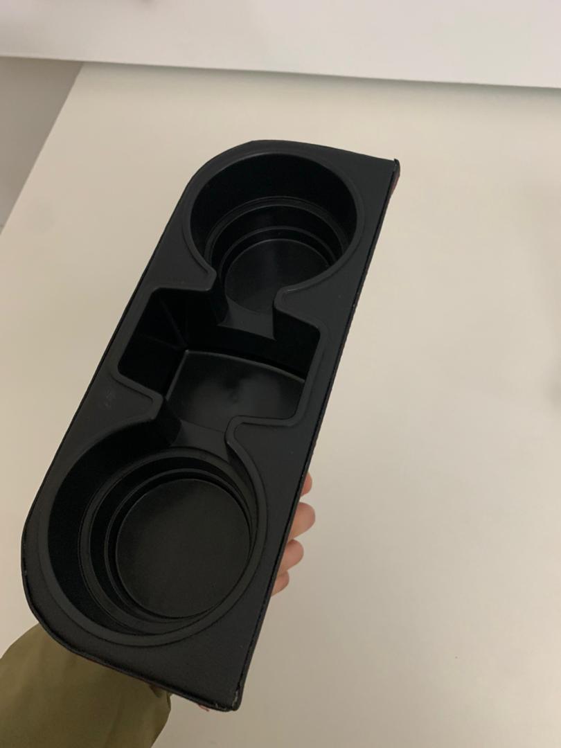 Car seat gap organizer with cup holder
