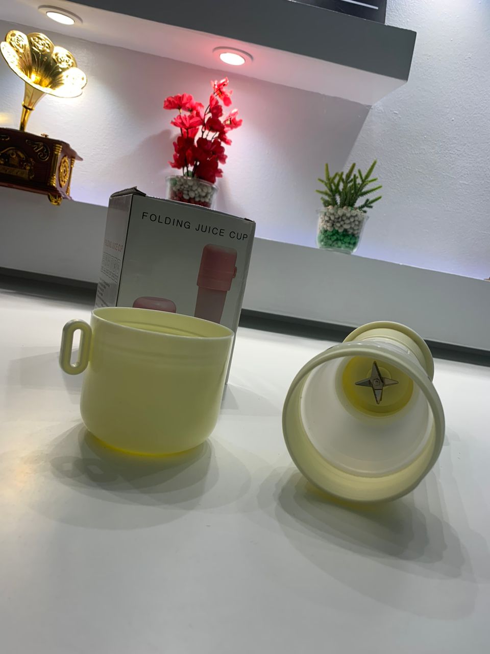 Blander Jus Portable et Pliable en Silicone avec 6 Lames 500ml