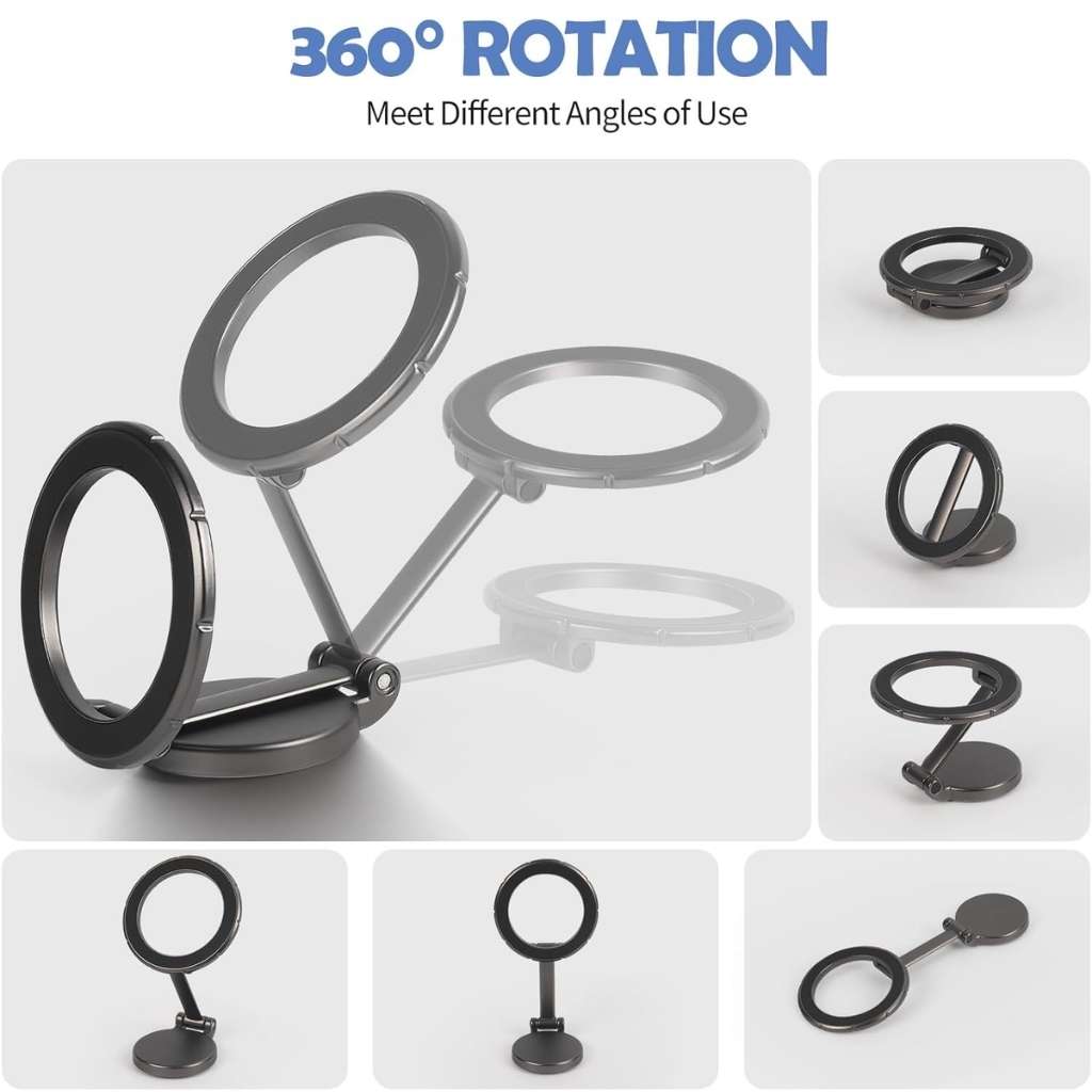 Support de téléphone magnétique pliable pour voiture
