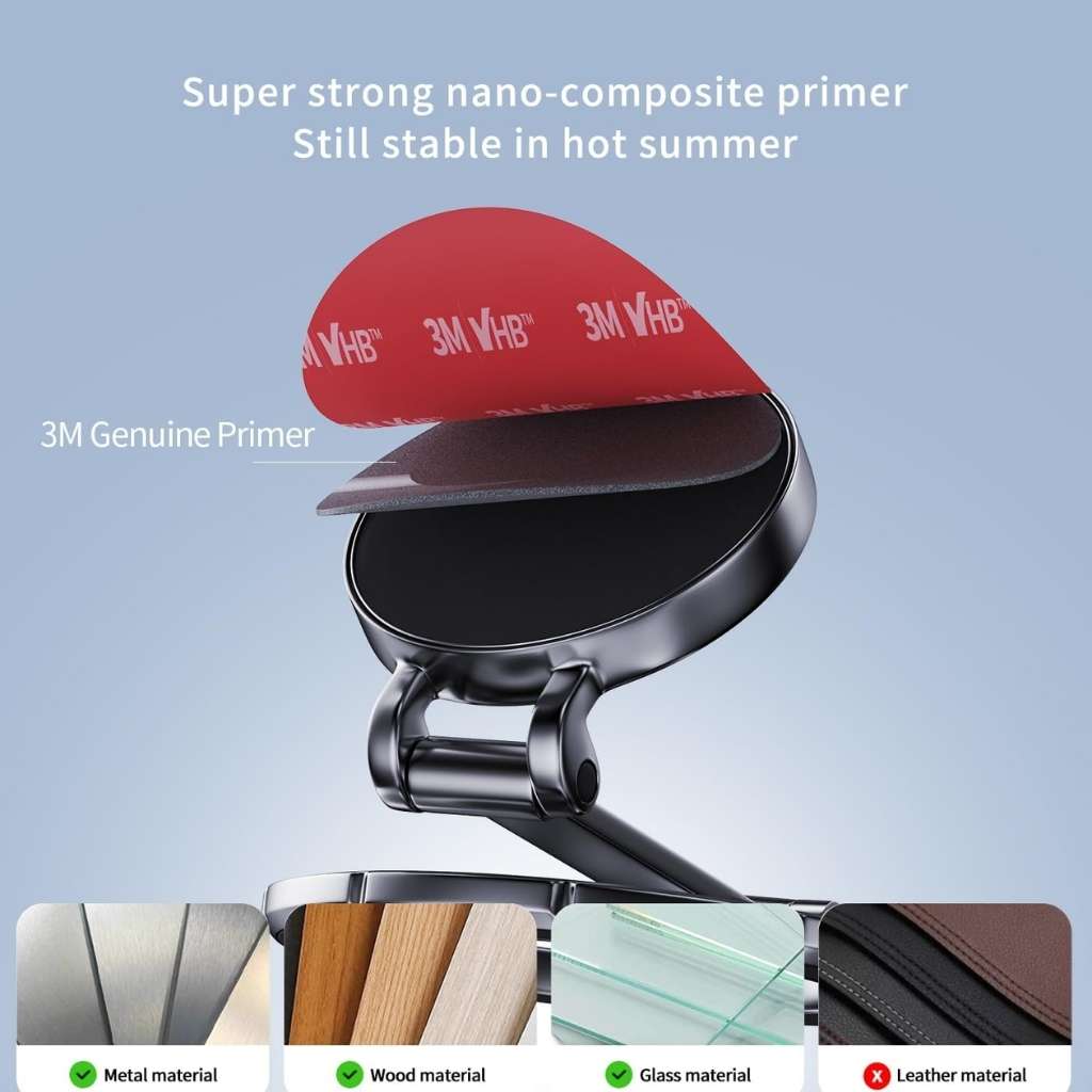 Support de téléphone magnétique pliable pour voiture