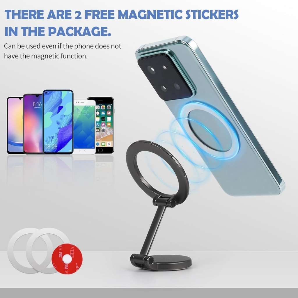 Support de téléphone magnétique pliable pour voiture