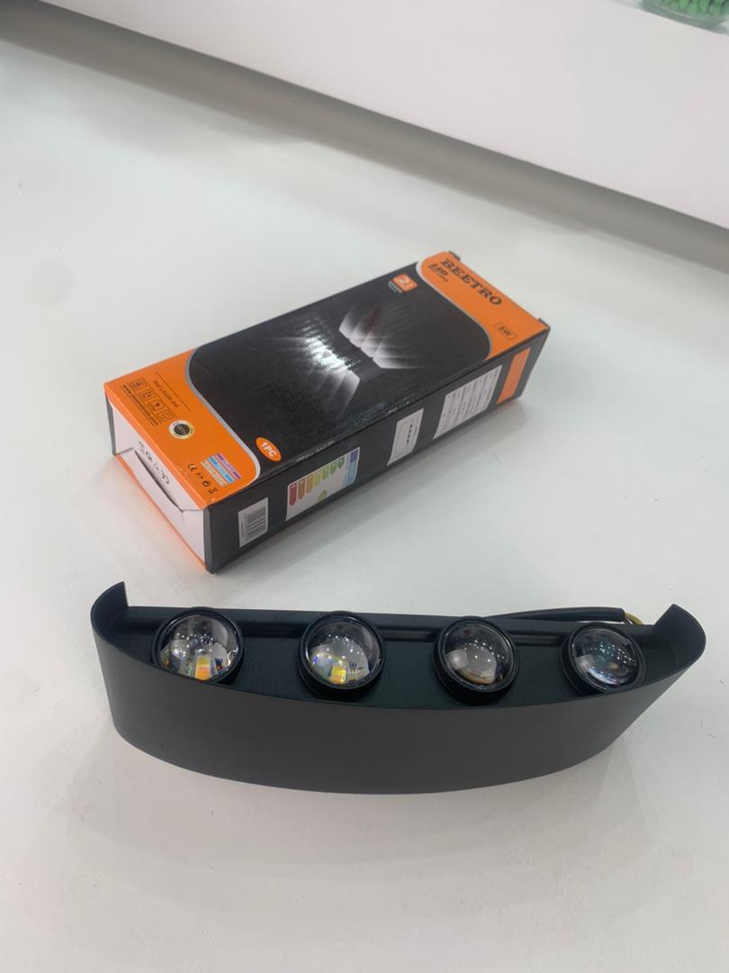 مصباح جداري LED مقاوم للماء 8 واط ضوء أبيض دافئ 6500 كلفن
