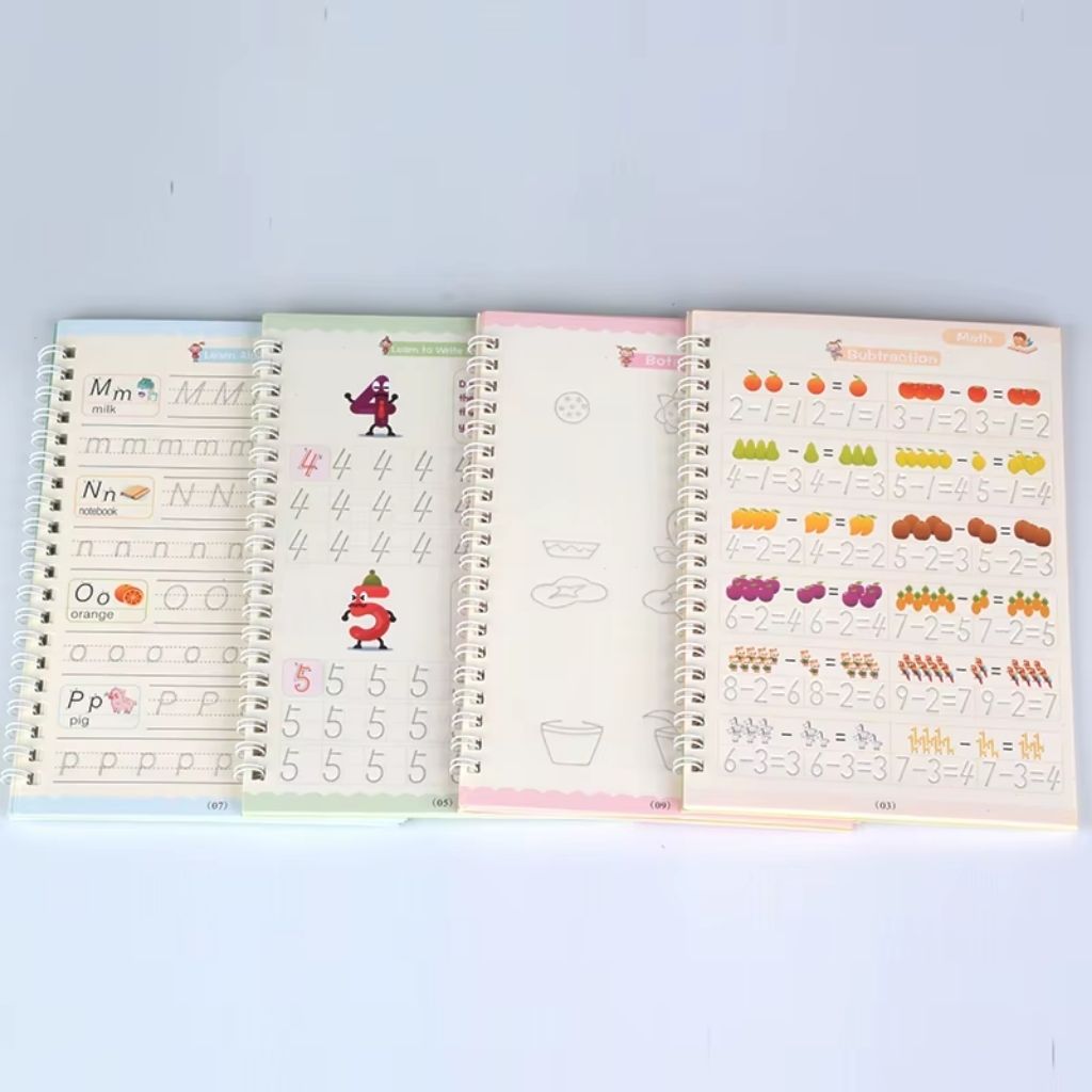 مجموعة كراس التدريب (4 كتب + 10 عبوات حبر)