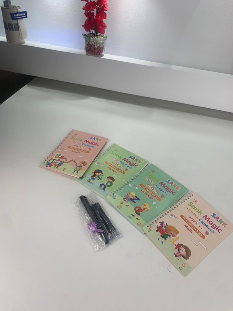 مجموعة كراس التدريب (4 كتب + 10 عبوات حبر)