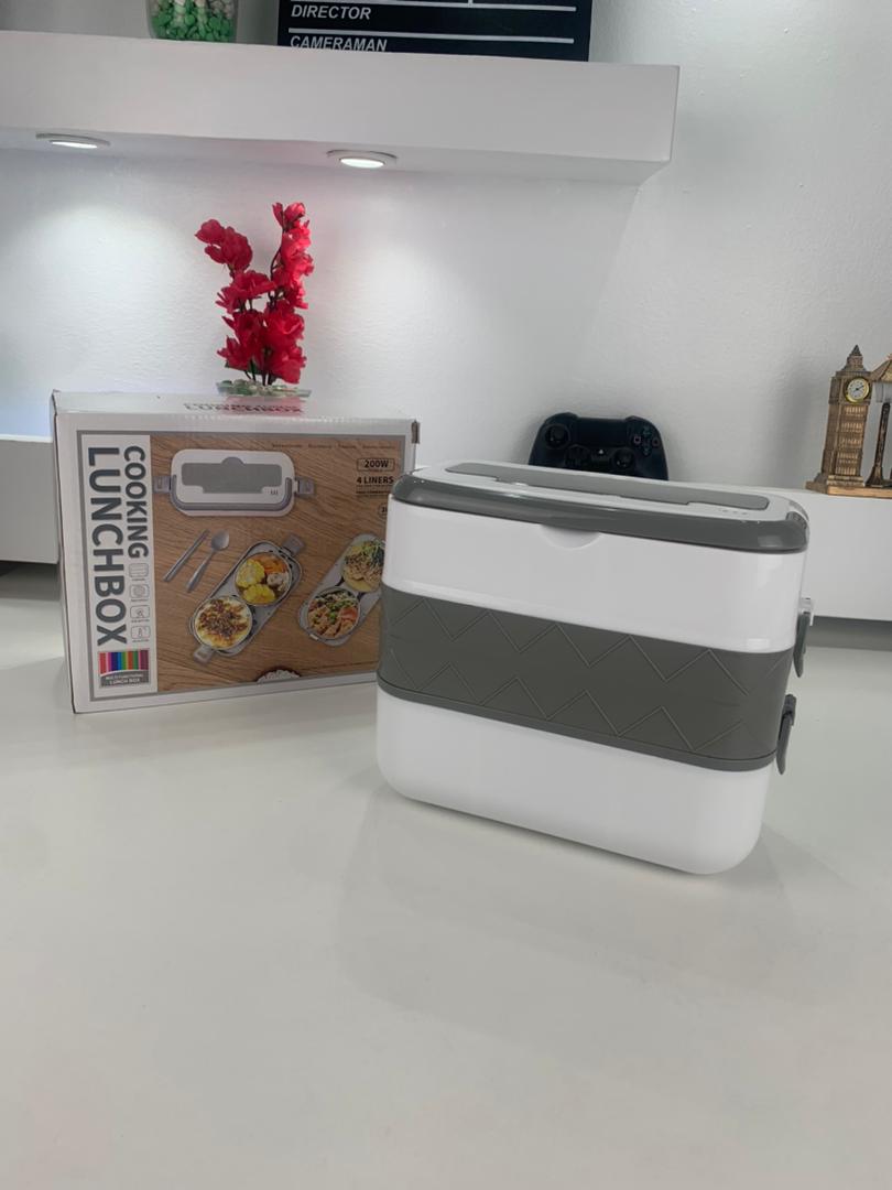 Boîte à Lunch Électrique Portable avec 2 Récipients Amovibles en Acier Inoxydable – علبة تسخين طعام