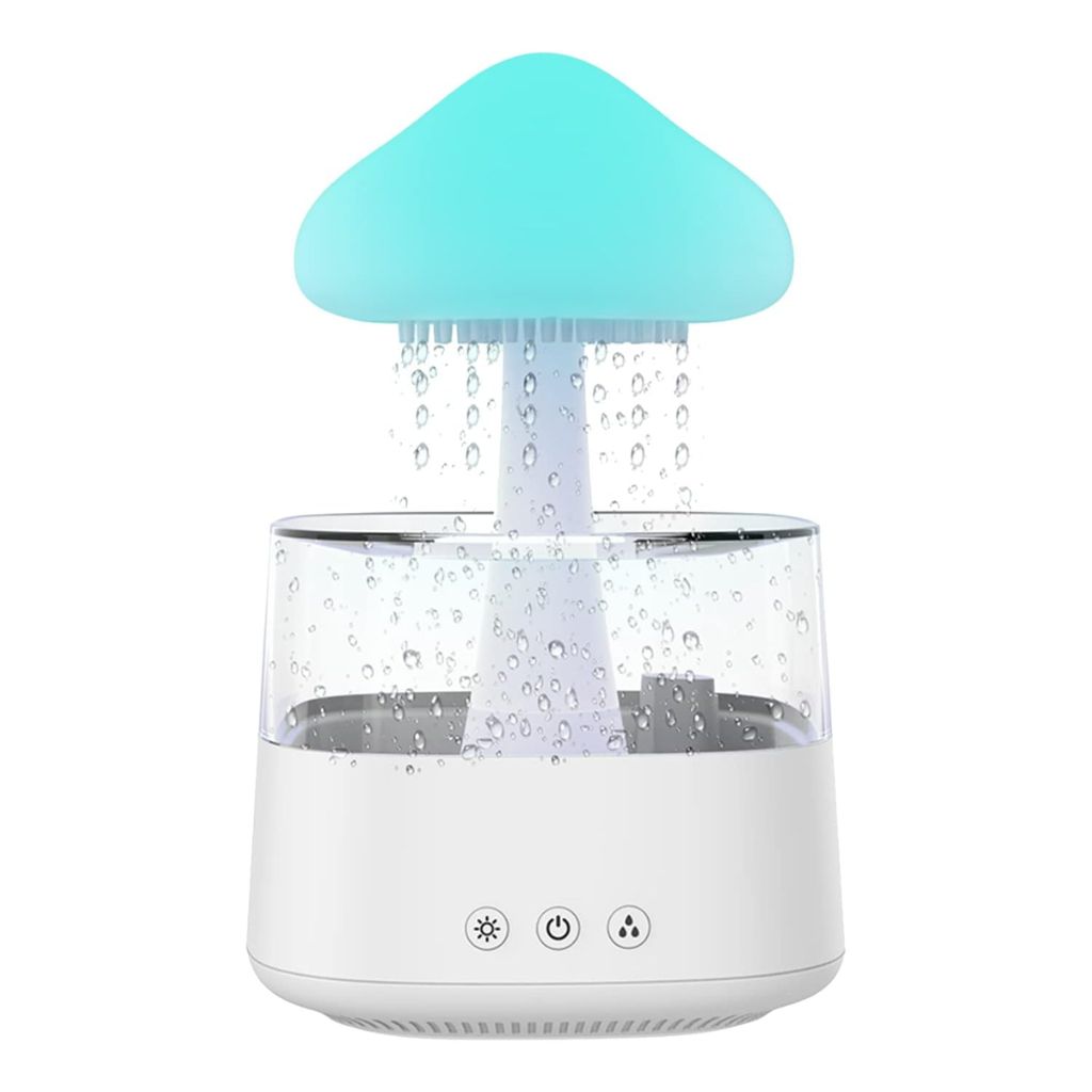 Diffuseur d'huiles essentielles nuage pluie 300ml avec haut-parleur Bluetooth