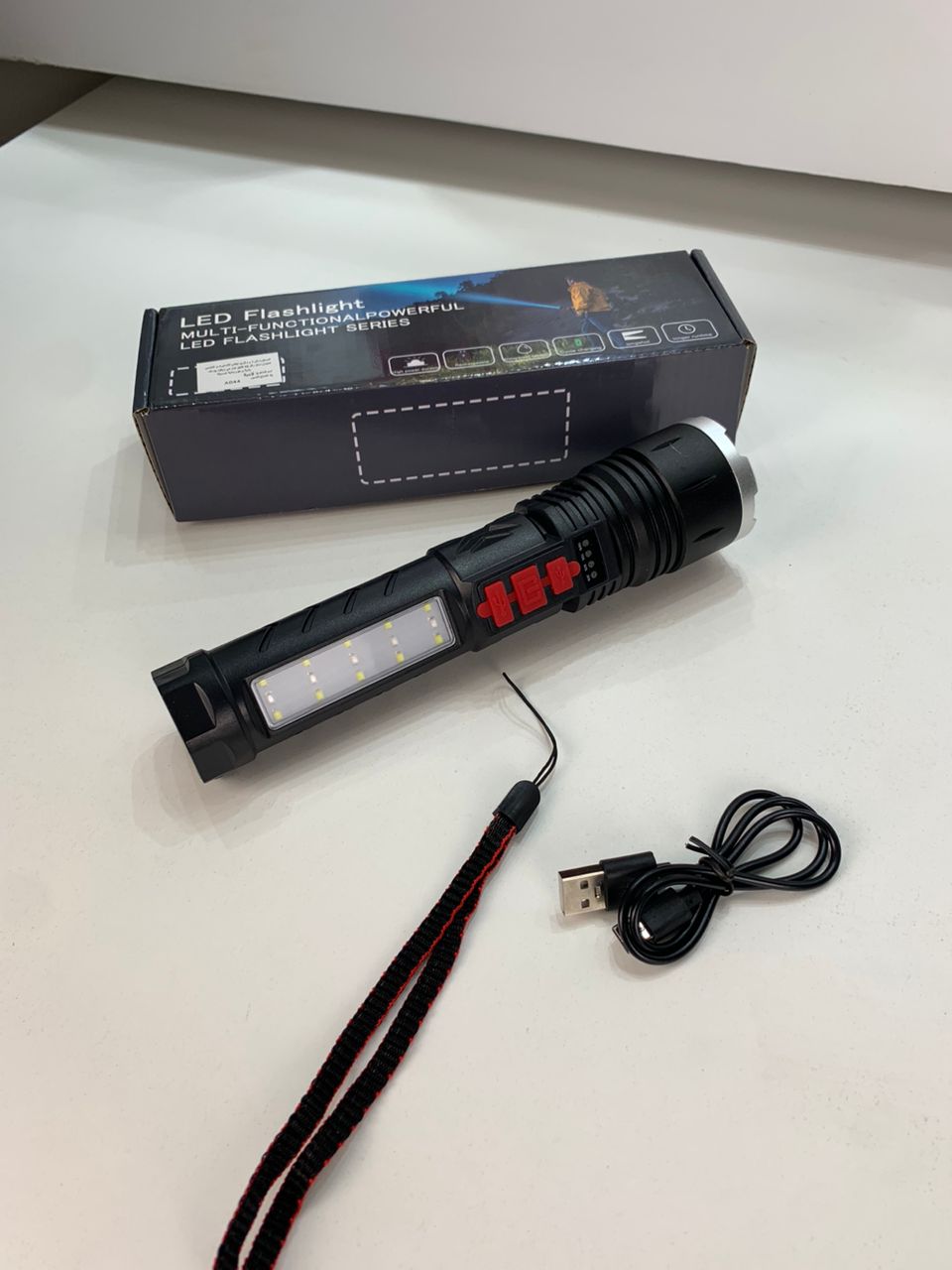 Telescopic flashlight 50 LED