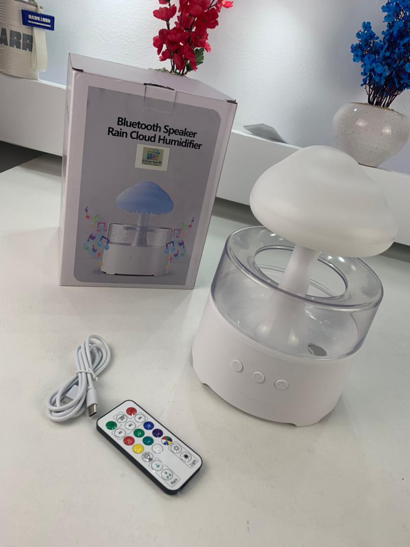 Diffuseur d'huiles essentielles nuage pluie 300ml avec haut-parleur Bluetooth
