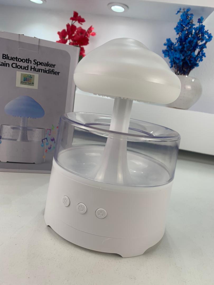 Diffuseur d'huiles essentielles nuage pluie 300ml avec haut-parleur Bluetooth