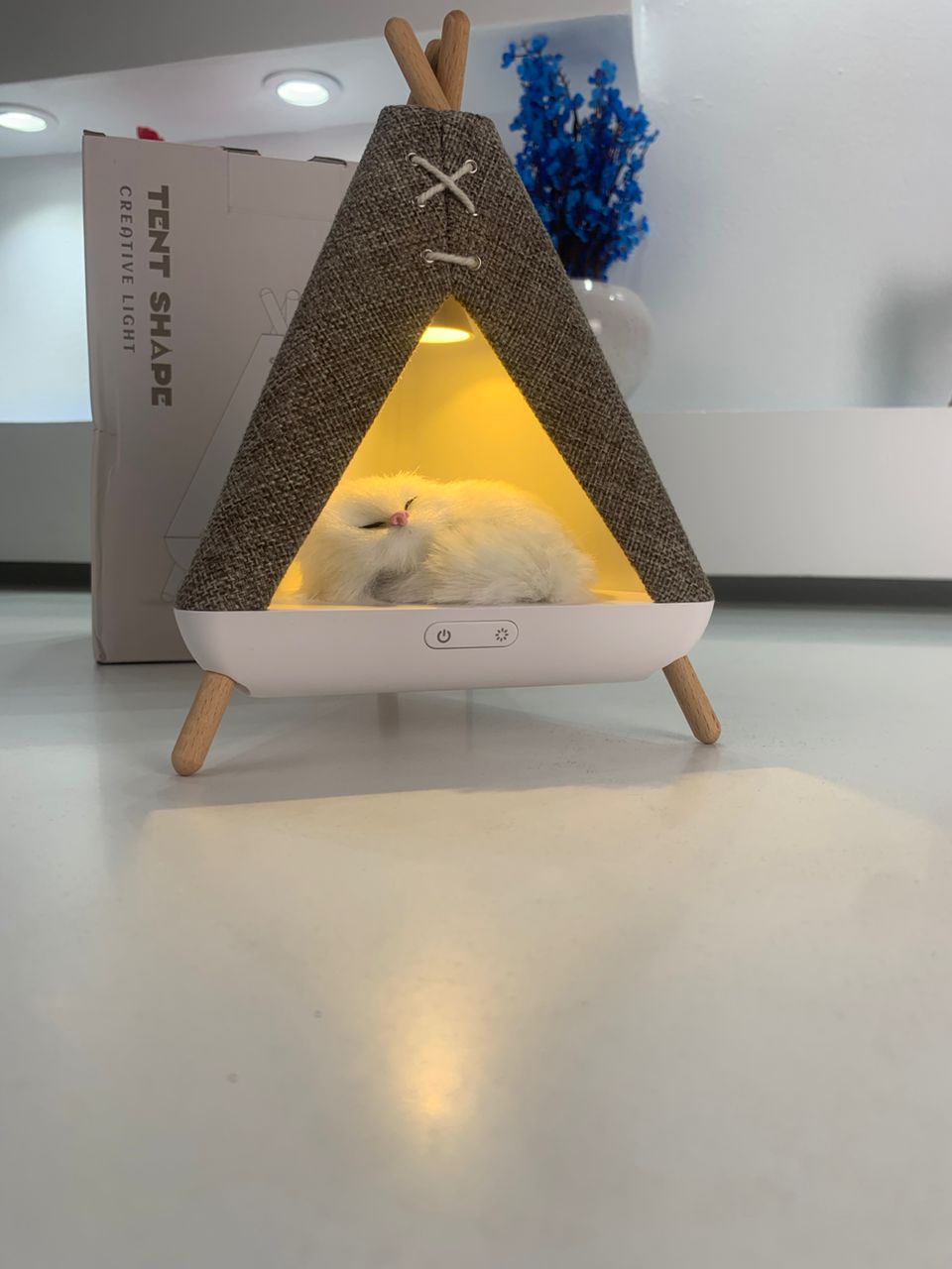 Tent design night light and speaker