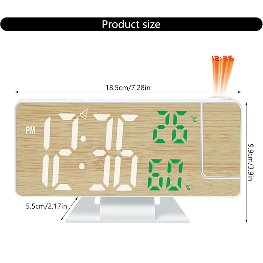 ساعة رقمية مع جهاز عرض LED