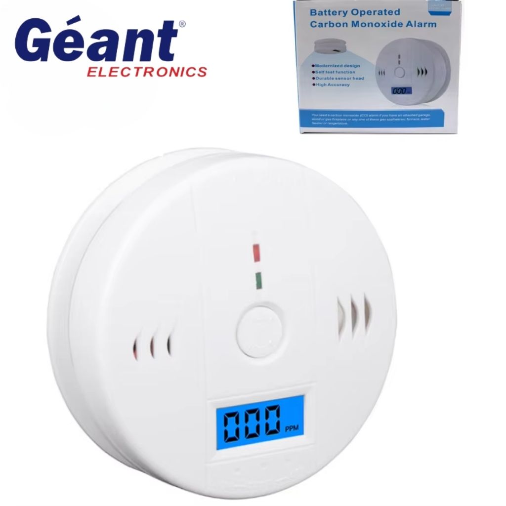 Carbon monoxide alarm with LCD screen