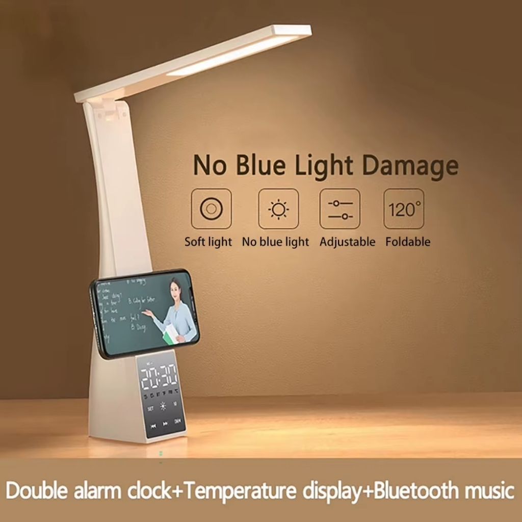 4en1 Lampe de Bureau LED et Haut-Parleur Bluetooth  – مصباح مكتب و مكبر صوت