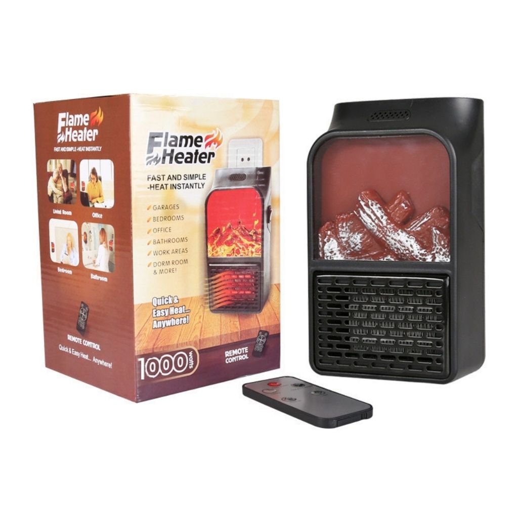 Chauffage électrique portable effet flamme 3D