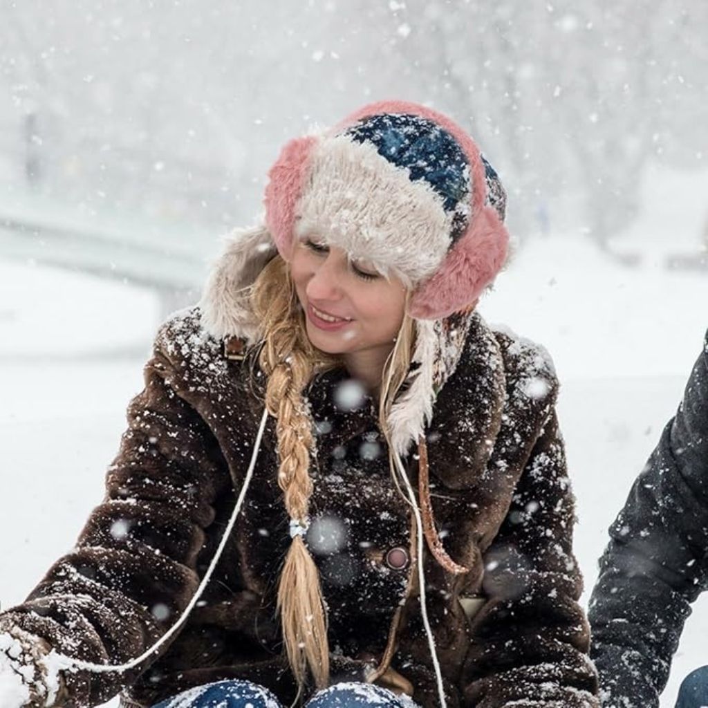 Cache-Oreilles et Casque Audio en Fausse Fourrure pour Femmes – سماعات رأس دافئة