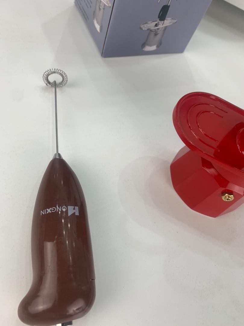 Cafetière 2 Tasses avec 2 Fontaines + Mousseur Électrique à Café – ماكينة تحضير القهوة 2 أكواب مع نافورتين + خلاط كهربائي للقهوة