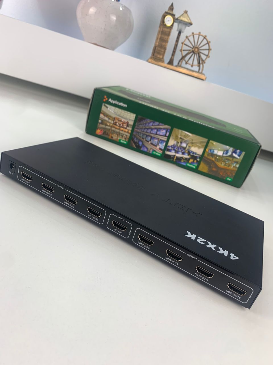 Répartiteur Vidéo HDMI 1x8 avec 8 Ports Compatible 4K – HDMI X8 موزع
