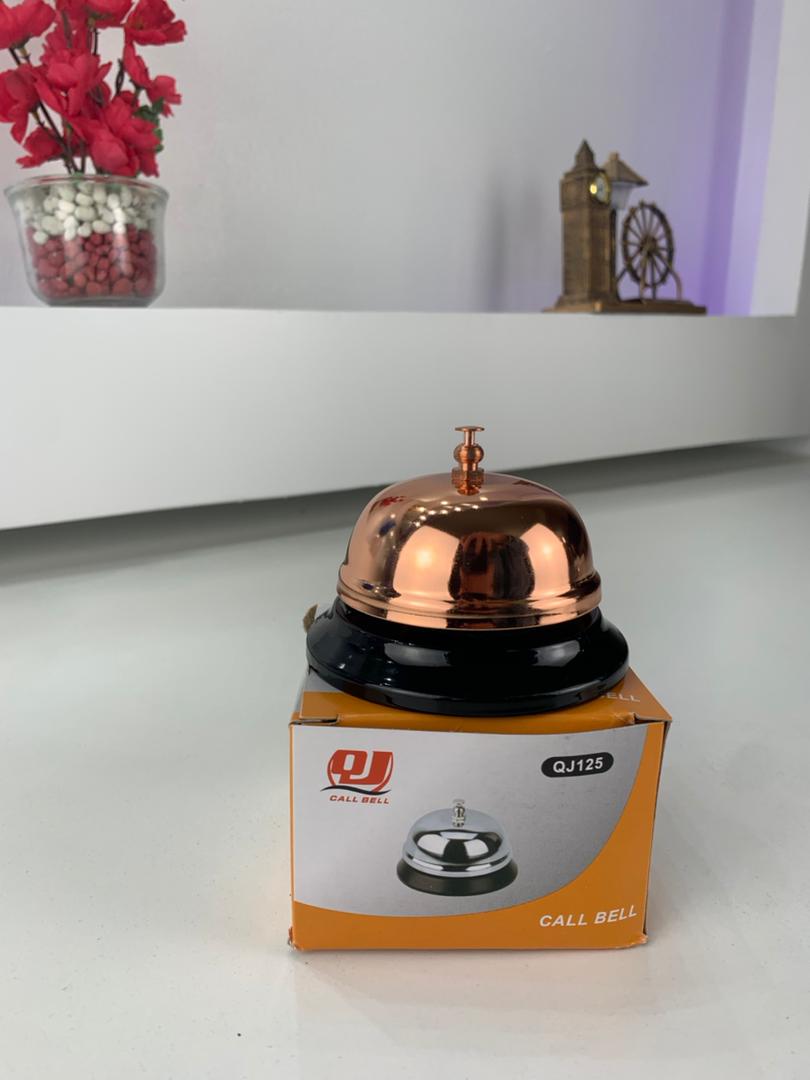 Mini rust-resistant metal desk call bell