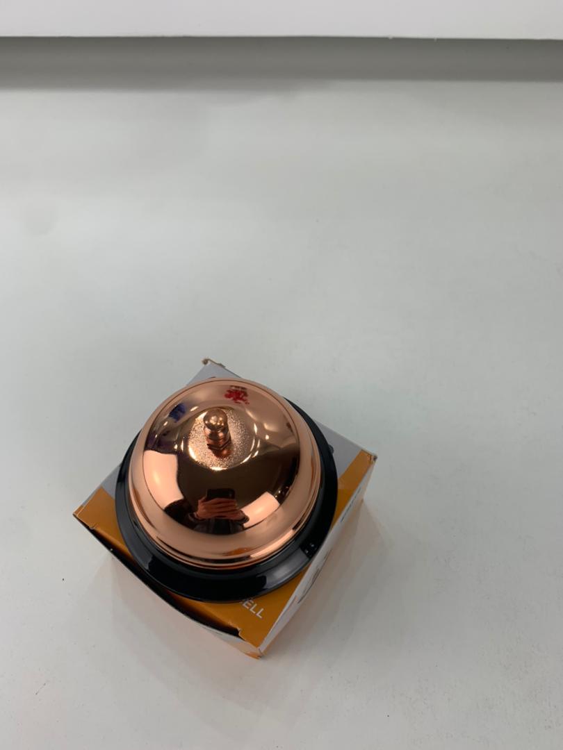 Mini rust-resistant metal desk call bell