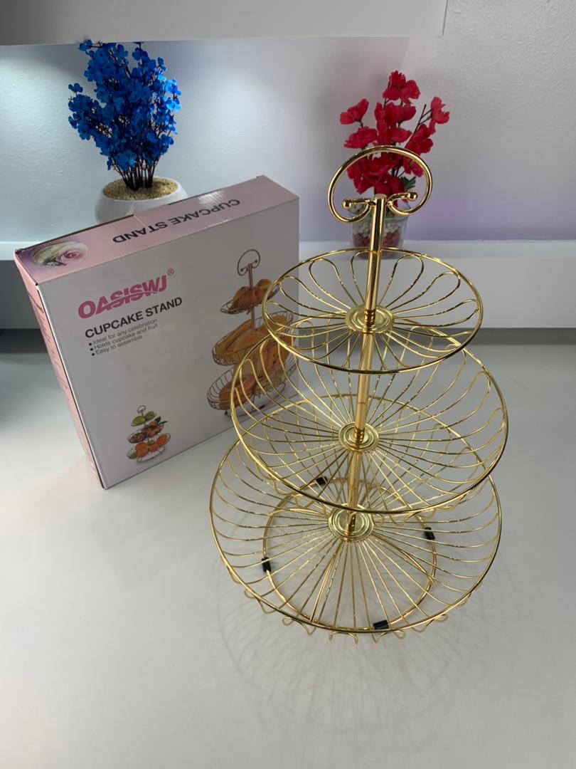 Panier à Fruits en Métal à 3 Niveaux – سلة فواكه معدنية بثلاث طبقات