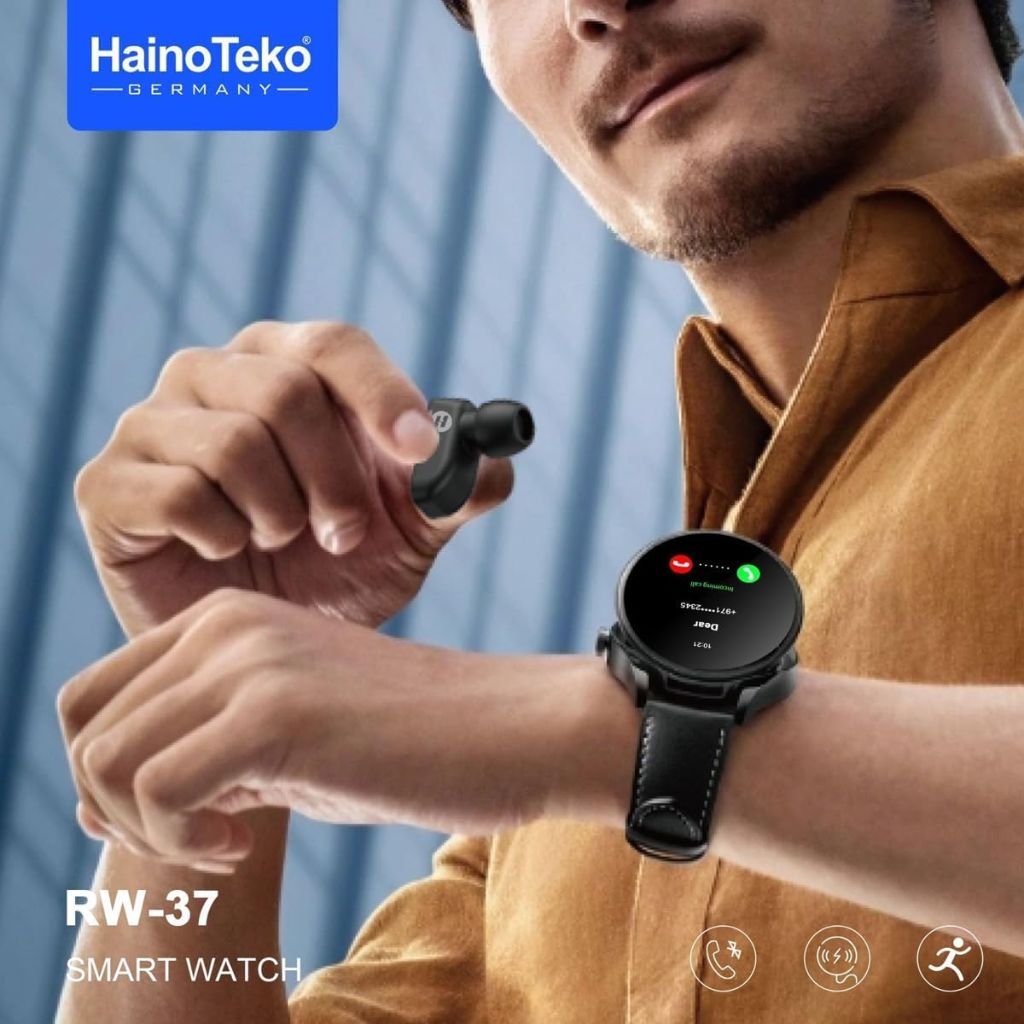 SmartWatch Connectée HainoTeko RW37 avec Écouteurs Intégrés de Façon Moderne – ساعة ذكية مع سماعات مدمجة بطريقة عصرية