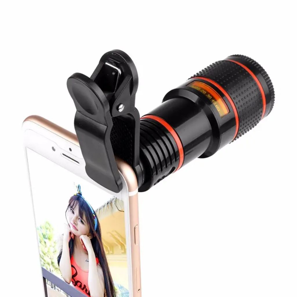 Objectif de Caméra Universel Clip-on pour Smartphone avec Zoom 14x – عدسة كاميرا هاتف الذكي