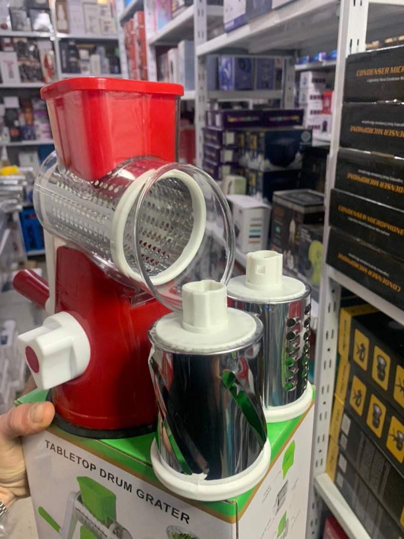 Coupe-légumes rotatif manuel multifonctionnel – الجهاز اليدوي المساعد مبشرة وقطاعة متعددة الاستعمالات للمكسرات والخضار والجبن